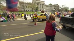 Frustration over COVID-19 lockdown boils over at Pennsylvania protest News Clip