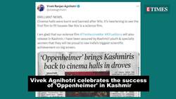 Filmmaker Vivek Agnihotri praises the success of Christopher Nolan's 'Oppenheimer' in Kashmir News Clip