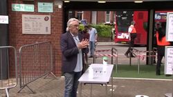 Fans using hand sanitiser in The Oval News Clip