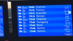 CLEAN : 23rd day of transport strike in France images from Gare Montparnasse station News Clip