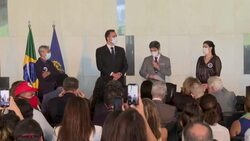 CLEAN : Brazil singer Caetano Veloso leads rally against Bolsonaro's environmental policy News Clip