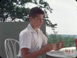 Playing Board Game and Mosquito Bite, 1960s Stock Footage