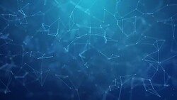 Abstract plexus dark blue molecule structure medical molecules medical and technology futuristic structure presentation loop backgrund for science, chemistry, biology, medicine, research. Stock Footage