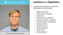 Coalitions in a Negotiation Instructional Video