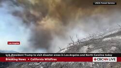 Trump to visit disaster areas in L.A. N.C. today News Clip