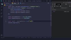 JavaScript Masterclass - Zero to Job-Ready with Hands-On Projects - Testing RegEx Patterns / 061 Instructional Video