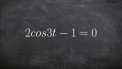Solving an equation with cosine of a multiple angle Instructional Video