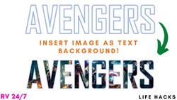 Insert any Image as a Background for Your Text! - 1 Min! Instructional Video