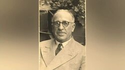 Prince William unveils statue of the 'British Oskar Schindler' Stock Footage