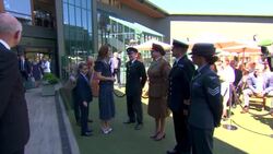 Duke and Duchess of Cambridge and Prince George at Wimbledon News Clip