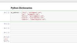 Deep Learning - Computer Vision for Beginners Using PyTorch - Python Dictionaries Instructional Video