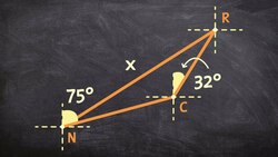 Applying the law of cosines to solve a word problem Instructional Video