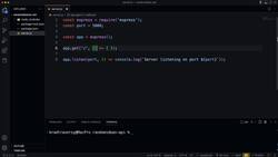 Modern JavaScript from the Beginning - Second Edition - Express Setup and Basic API Instructional Video