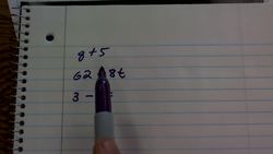 Translating an algebraic expression to a sentence, 3 - 2/d Instructional Video