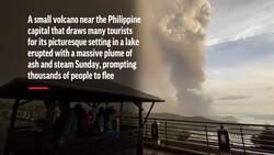 Volcano erupts in Philippines. thousands flee Instructional Video