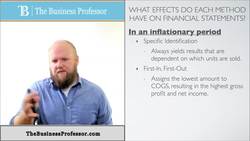 How Inventory Method Affects Financial Statements Instructional Video