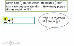 Dividing Fractions by Dividing Across Numerators and Denominators Instructional Video