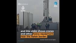 Satellite photos show construction on Egypt’s border with Gaza News Clip