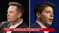 Musk Offers $97.4 Billion for Control of OpenAI: WSJ News Clip