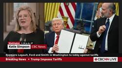 Premiers travel to Washington to push back against tariffs News Clip