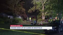 Fire tears through Westfield house causing front of home to collapse Instructional Video