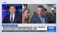 White House standing behind Defense Secretary Hegseth despite latest claim over Signal chat News Clip