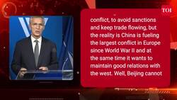 NATO Chief Threatens China After G7 Warning; 'Punish Beijing For Backing Putin's War' In Ukraine News Clip