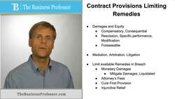 Contract Provisions Limiting Remedies Instructional Video