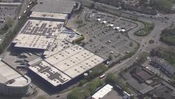 Aerials of a coronavirus testing centre at Ikea News Clip