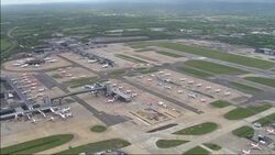 Aerial views of planes at Gatwick Airport during the Coronavirus epidemic News Clip