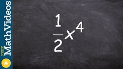 Determine the leading coefficient and degree of a monomial Instructional Video