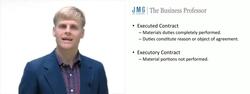 Executory vs Executed Contracts Instructional Video