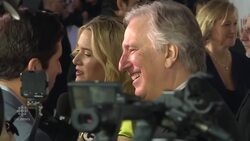 Alan Rickman on the TIFF red carpet News Clip