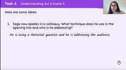 Analysing Iago’s soliloquy in Act 2, Scene 3 of ‘Othello’ Instructional Video