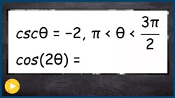 Double angle of cosine using right triangle Instructional Video
