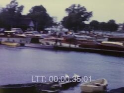 Norfolk Broads holiday events 1960s Stock Footage
