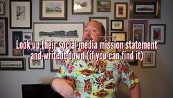 Exercise in Developing Your Own Social Media Mission Statement Instructional Video