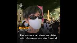 Protests in Japan at Shinzo Abe’s state funeral News Clip