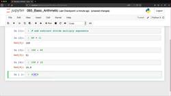 Python for Everybody: The Ultimate Python 3 Bootcamp - Basic Arithmetic Instructional Video