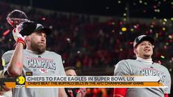 Swift & Kelce celebrate chiefs' super bowl berth News Clip