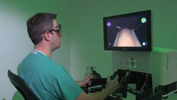 Surgical robot performing stitching on a dummy News Clip