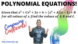 Solve Polynomials by Comparing Coefficients! Instructional Video