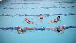 Girls practicing Stock Footage