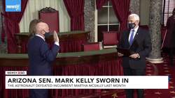 Astronaut Mark Kelly Officially Sworn Into Senate News Clip