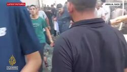 Gaza refugee camp hit for second time day after Israeli attack killed dozens News Clip