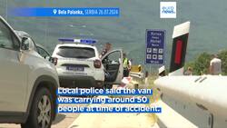 Over 30 injured as migrant van overturns in Serbia News Clip