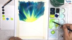 Painting Northern Light Skies Instructional Video