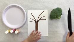 Painting With Broccoli: How To Make A Fall Tree Instructional Video