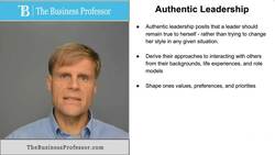 Authentic Leadership Instructional Video