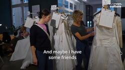 "I wouldn't fit in that dress anymore": Germans donate wedding dresses for Ukraine News Clip